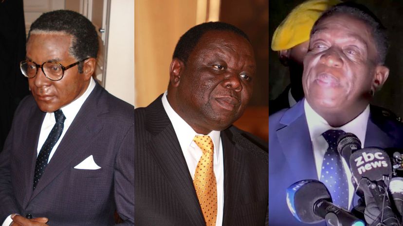 Robert Mugabe, Morgan Tsvangirai, Emmerson Mnangagwa