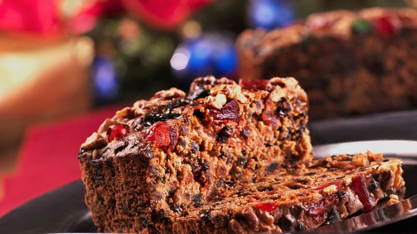 Christmas Fruit Cake cut