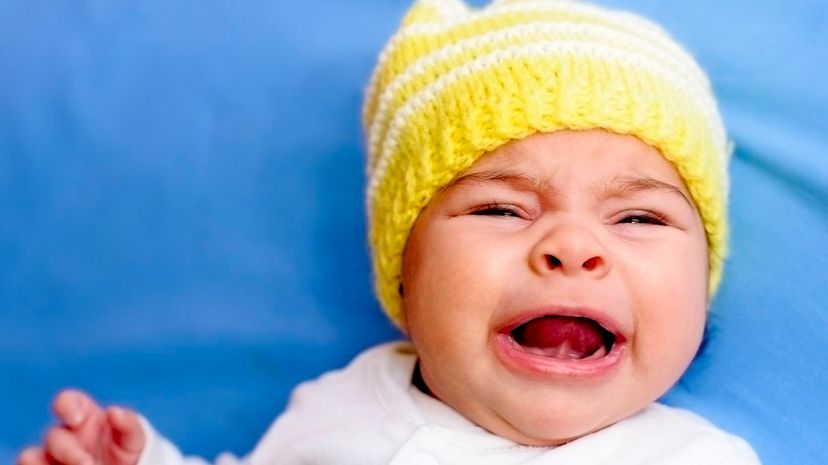 Crying Baby, Yellow Hat