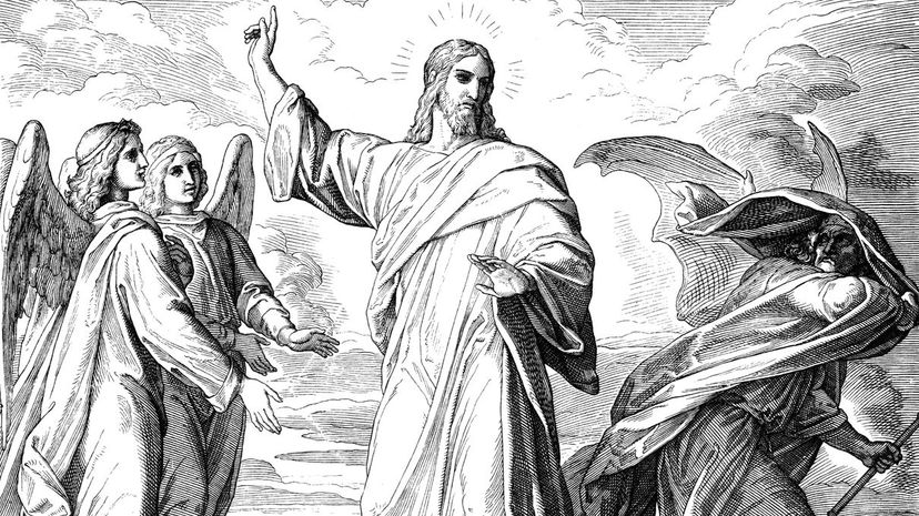 Satan tempts Jesus