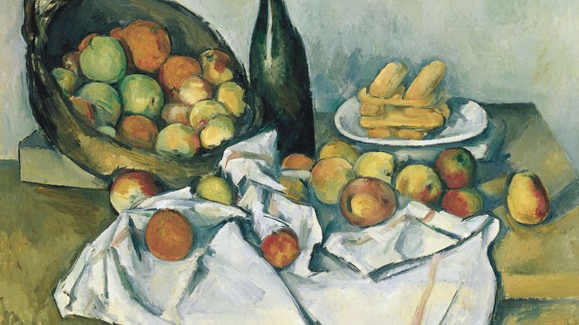 Cezanne, Still life with basket