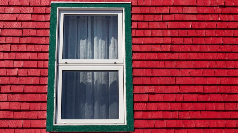 Red house siding