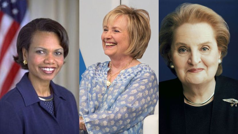 Condoleezza Rice, Hillary Clinton, and Madeleine Albright