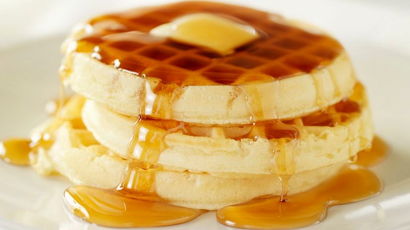 Maple syrup on Waffles