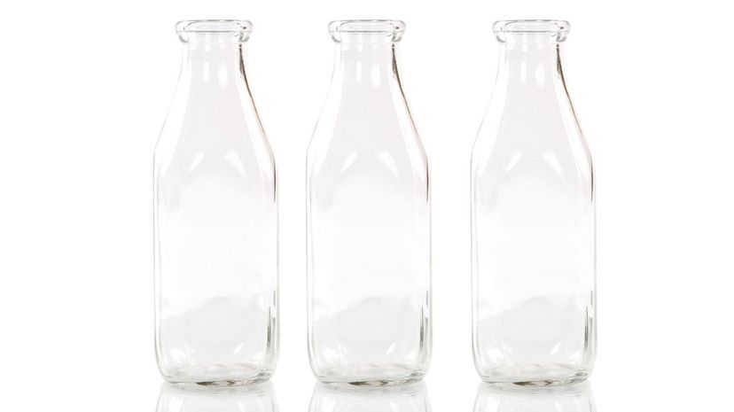 Milk bottles