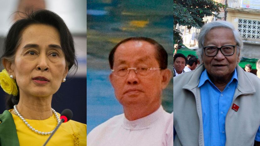 Aung San Suu Kyi, Tin Oo, Win Tin