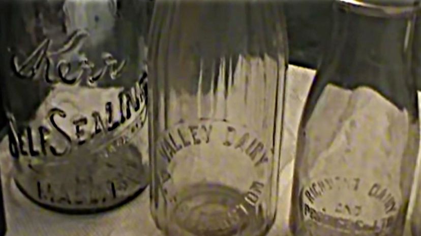 Glass Milk Bottles 