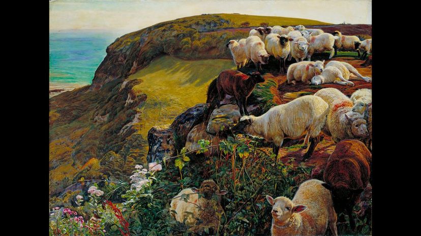 &quot;Strayed Sheep&quot; by William Holman Hunt