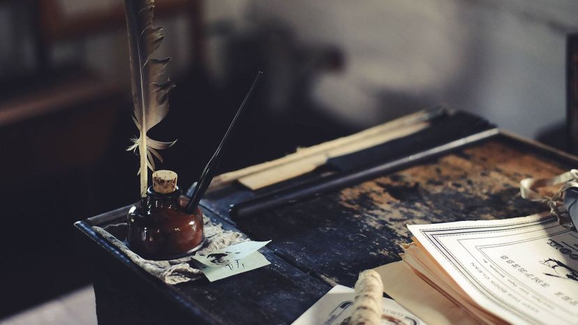 Inkwell with Desk