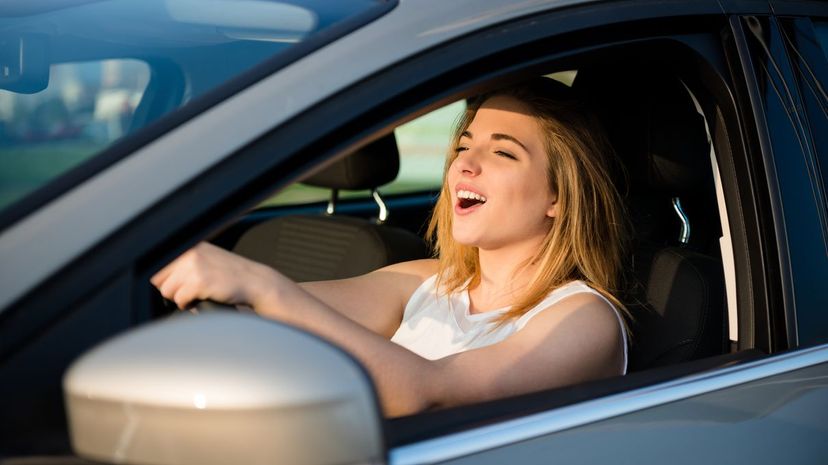 Woman driving