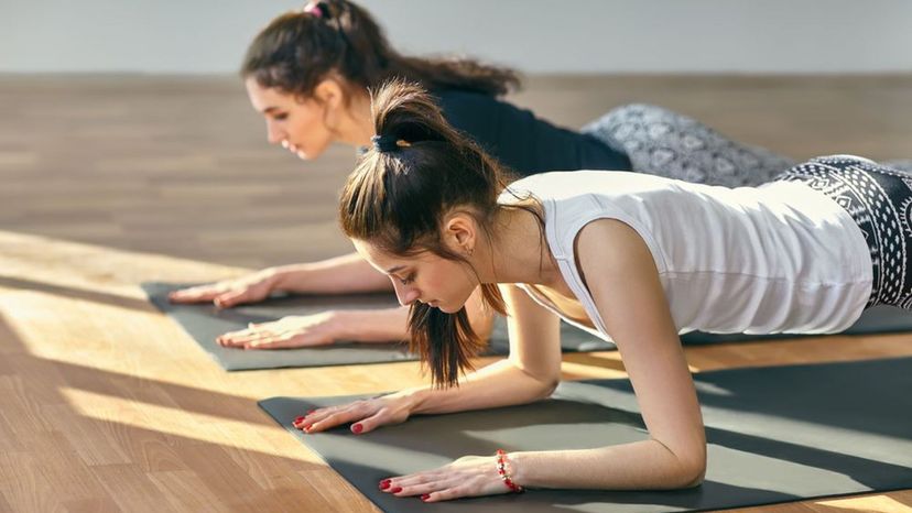 Plank pose yoga