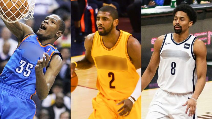 Kevin Durant, Kyrie Irving, Spencer Dinwiddie