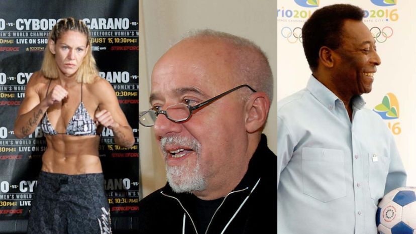 Cris Cyborg, Paulo Coelho, and Pele
