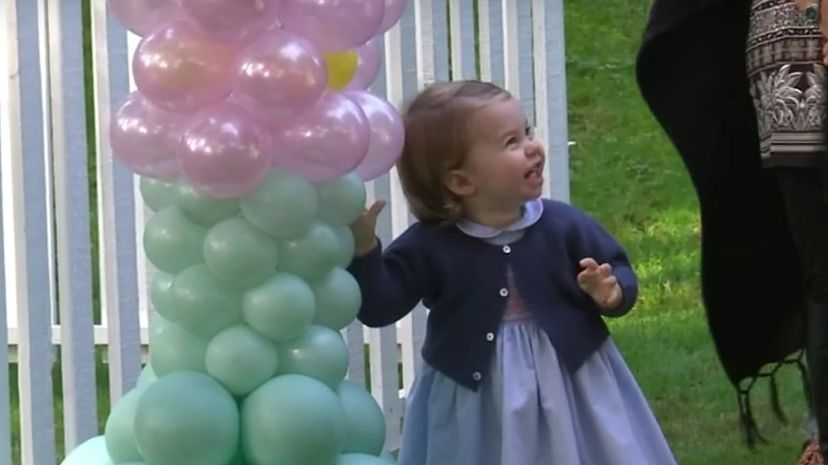 Princess Charlotte and balloons
