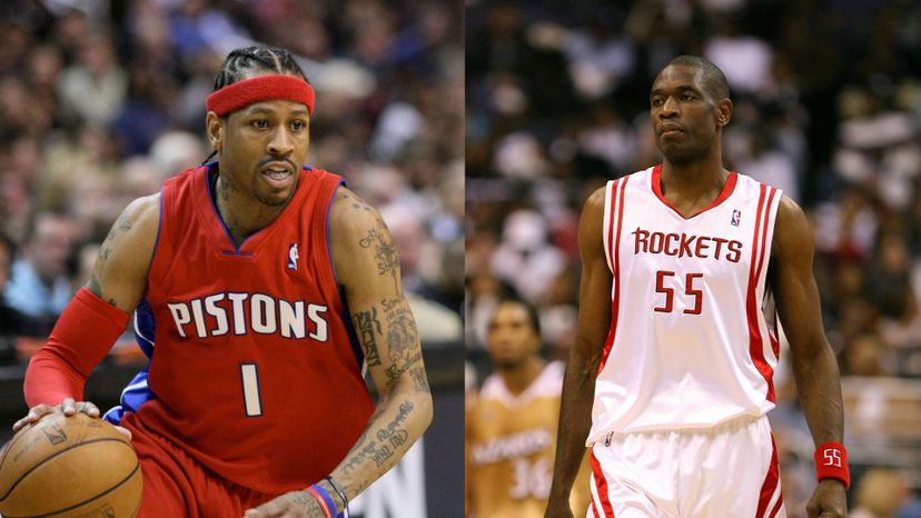 Allen Iverson and Dikembe Mutombo