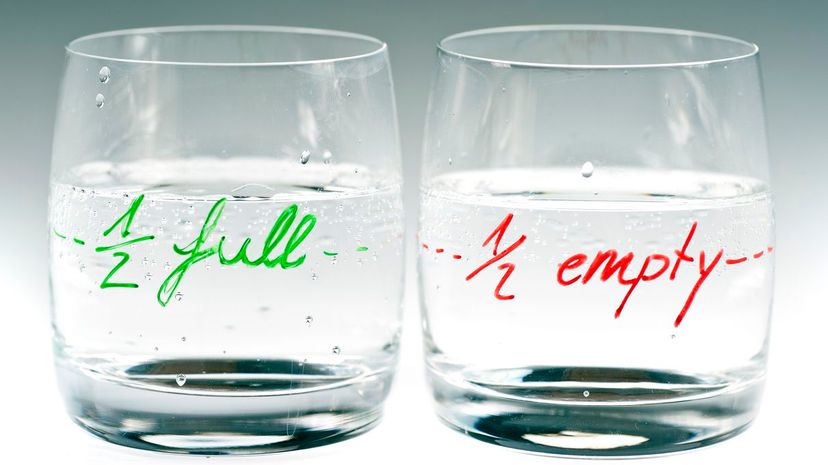 Glass half empty half full