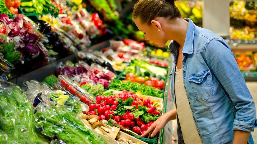 Girl buying food