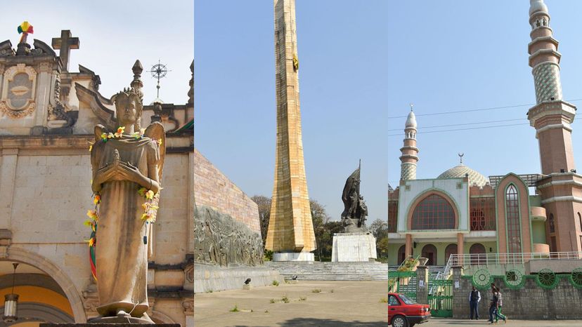 Holy Trinity Cathedral, Tiglachin Monument and Anwar Mosque - Addis Ababa