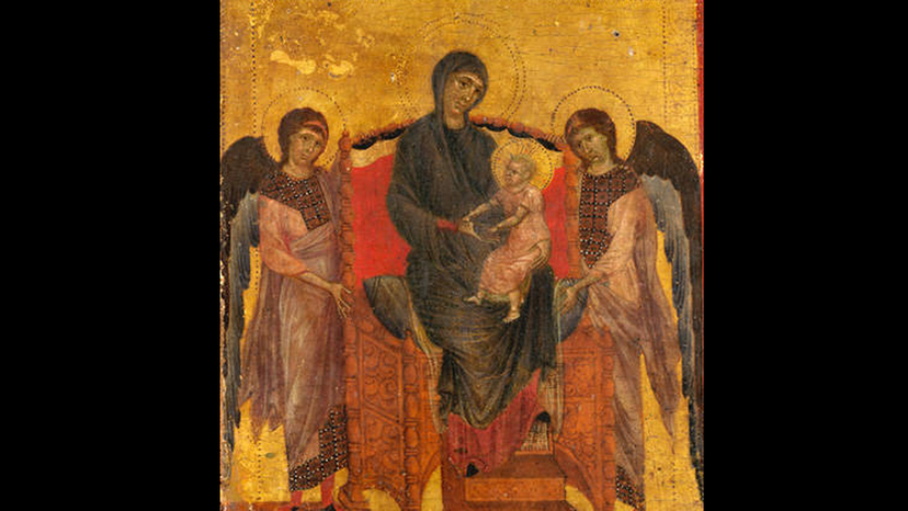 The Virgin Entroned with Angels by Cimabue