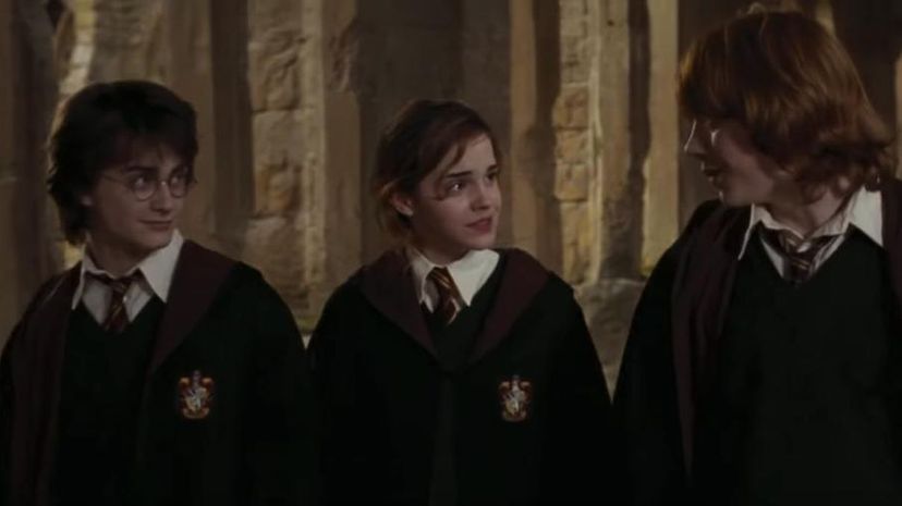 Ron, Hermione, and Harry