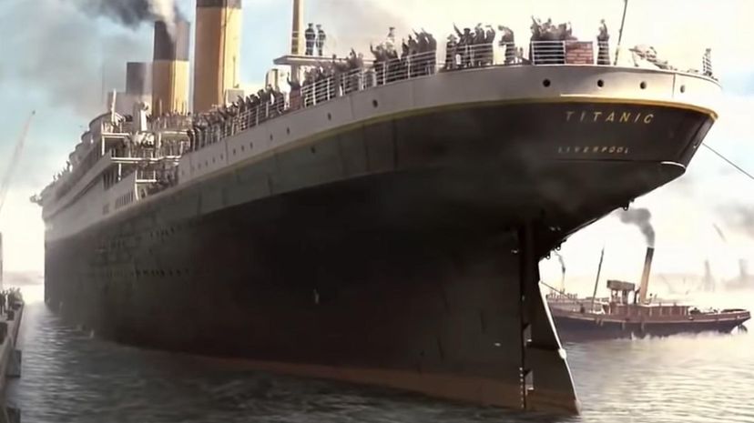 Titanic leaving