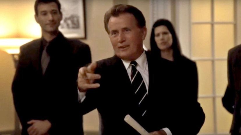 The west wing president pointing