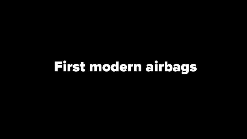 first modern airbags