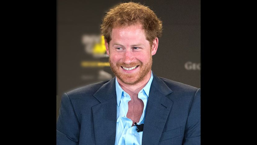 Prince Harry smiling for a picture