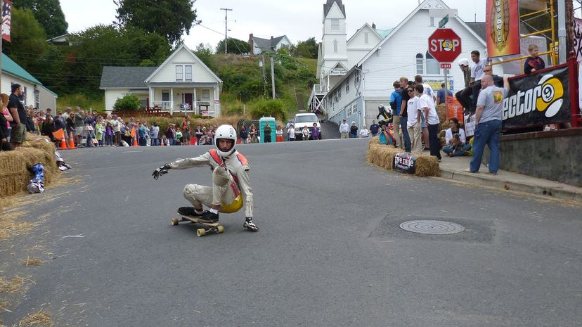 16 Downhill skateboarding