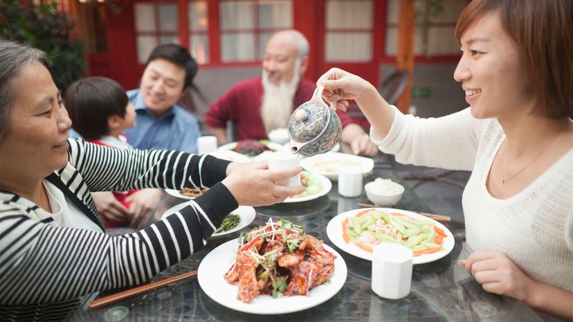 Chinese family dinner