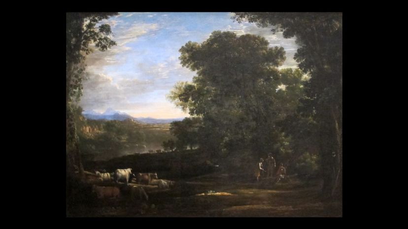 Landscape with Cattle and Peasants by Claude Lorrain