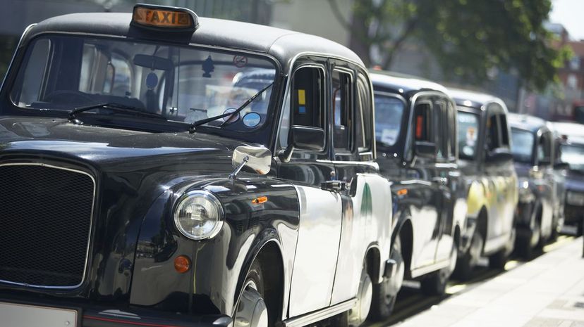 4 London taxis