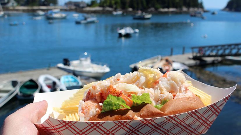 Summer lobster roll