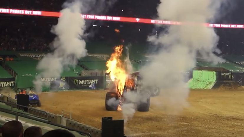 Monster Jam fire