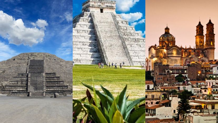Mexico- Teotihuacan pyramids, Chichen Itza and Taxco