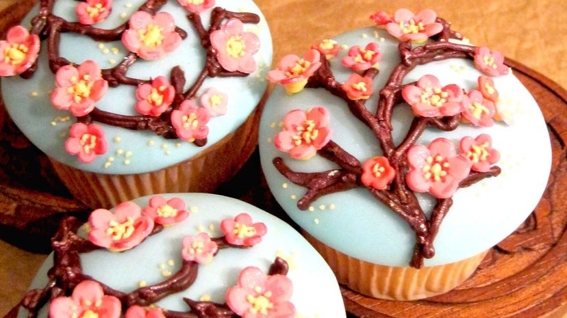Cherry Blossom Cupcakes