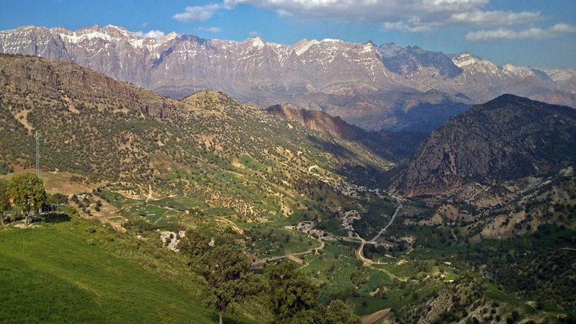 Dena, highest point in the Zagros Mountains