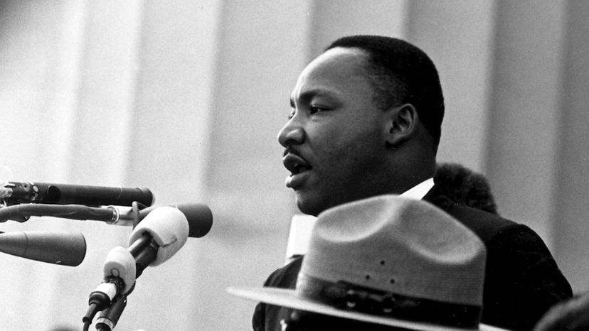 Martin Luther King delivering I Have A Dream