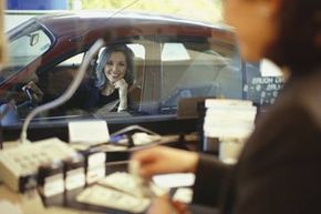 A bank drive-up window.&nbsp;