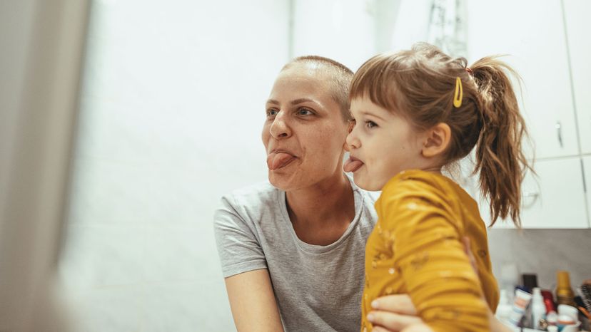 cancer patient and daughter