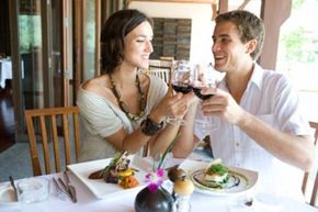 couple at dinner