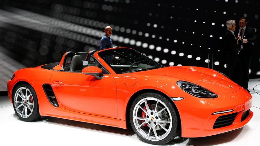 A new Porsche 718 Boxster model is on display at the 2016 Geneva International Motor Show. The Boxster is one of the models included in the new Porsche Passport subscription program. Chesnot/Getty Images