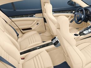 The Porsche Panamera allows the driver to share the Porsche sports car experience with up to three other passengers.