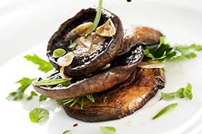 Portobello mushrooms are excellent both baked and prepared on the grill.