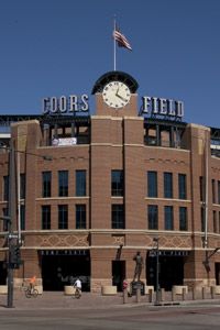 The clock atop Denver's Coors Field is a Bulova timepiece.