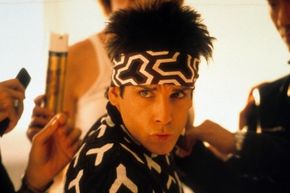 Ben Stiller poses as Zoolander. 