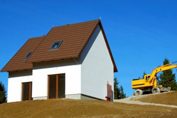 prefab home under construction