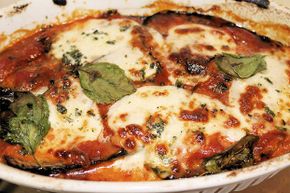 Does this Scalini's Italian Restaurant's eggplant parmesan really bring on labor. You can find out for yourself with this recipe.