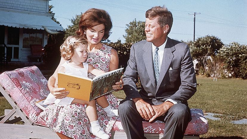 Jackie, John and Caroline Kennedy