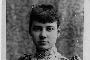 Journalist Nellie Bly was famous for her reporting on the mental hospital on Blackwell's Island, and also for a later journey to beat the 80-day trip around the world immortalized in the book by Jules Verne.